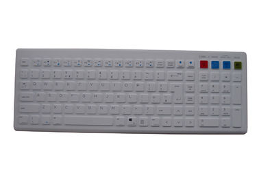 French AZERTY Industrial Wireless Keyboard With Lock Key / Ergonomic Arch