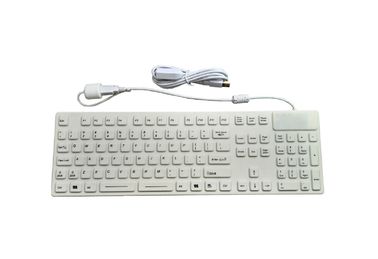 Non Flexible Washable Medical Keyboard EMC PS2 Cable Carbon - On Gold Core