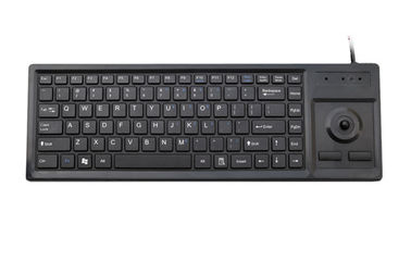 Scissor X Switch Slim Industrial Keyboard With Trackball Compact Format Rugged