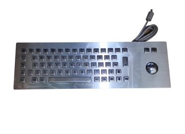 Metallic Wired Keyboard And Mouse Combo Optical Trackerball Mouse For Windows