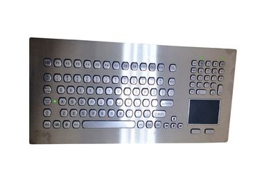 3 LEDs 104 Keys Panel Mount Keyboard For Machine Control Optional Trackball