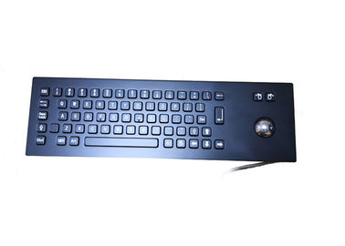 IP65 Anti Salty Black Marine Keyboard Roller Ball / Mouse Buttons Included