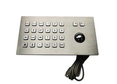 Top Panel Mount Computer Numeric Keypad , Track Ball IP65 Atm Number Pad