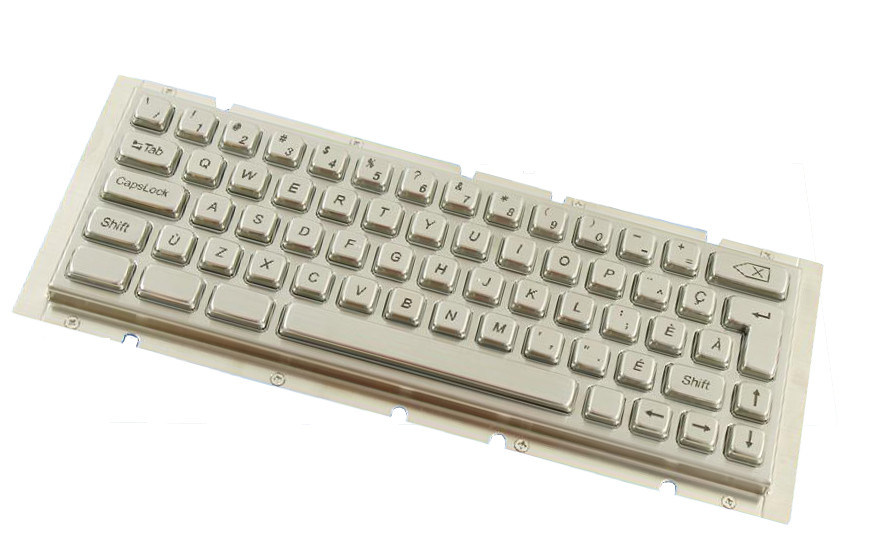 65 Vandal Resistant Keys Metal Mechanical Keyboard 4.0mm Key Stroke CE