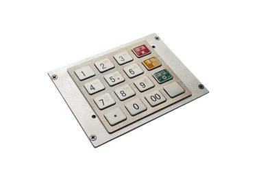 Encrypted PCI 5.0 Bank PinPad Mechanical Number Pad RS232 Interface Waterproof