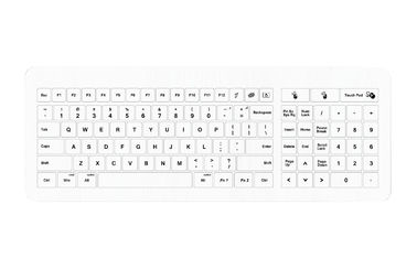 Capacitive Medical Soft Touch Wireless Keyboard , ABS Enclosure IP67 Touch Type Keyboard