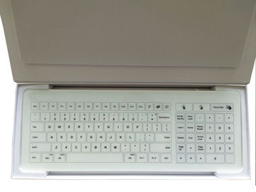 Capacitive Medical Soft Touch Wireless Keyboard , ABS Enclosure IP67 Touch Type Keyboard