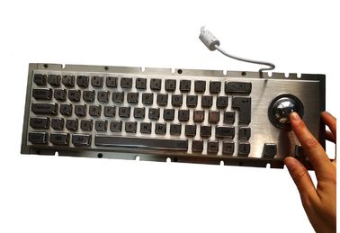 Panel Mount Cherry Metal Mechanical Keyboard With Trackball Pointing 65 Keys