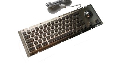 Panel Mount Cherry Metal Mechanical Keyboard With Trackball Pointing 65 Keys