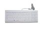 Blue Backlit Washable Medical Keyboard 98 Keys 4 Levels Brightness FCC Approval