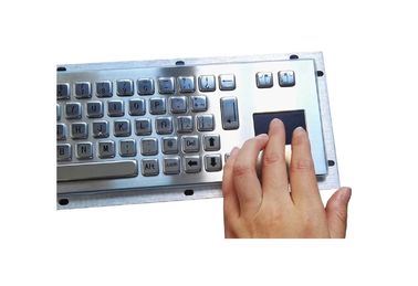 IP65 Metallic Panel Mount Keyboard F1 - F12 / Touch Mouse Easy Operation