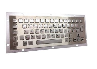 Arab Industrial Usb Keyboard , 64 Stainless Steel Keys Flat Mechanical Keyboard