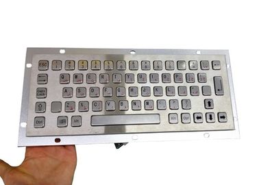 Arab Industrial Usb Keyboard , 64 Stainless Steel Keys Flat Mechanical Keyboard