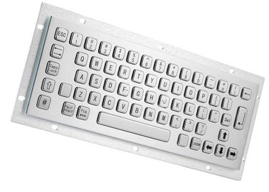 Arab Industrial Usb Keyboard , 64 Stainless Steel Keys Flat Mechanical Keyboard