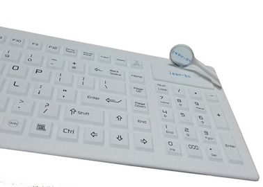 AZERTY French Industrial Wireless Keyboard Silicon Rubber Material Custom Color