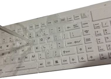 AZERTY French Industrial Wireless Keyboard Silicon Rubber Material Custom Color