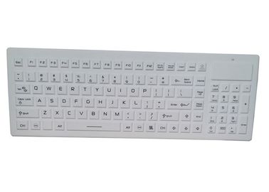 105 Keys Cleanable Metal Computer Keyboard With Nano Silver Antibacterial