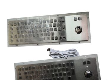 Panel Mount Industrial Keyboard With Trackball Mouse 67 Keys Optional Braille