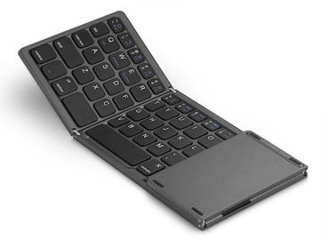 Plastic 63 Keys Foldable Pc Keyboard , Bluetooth 3.0 Thin Bluetooth Keyboard