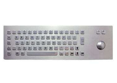 IP65 Industrial Wireless Multimedia Keyboard , Stainless Steel Trackball In Keyboard