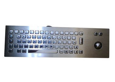 IP65 Industrial Wireless Multimedia Keyboard , Stainless Steel Trackball In Keyboard