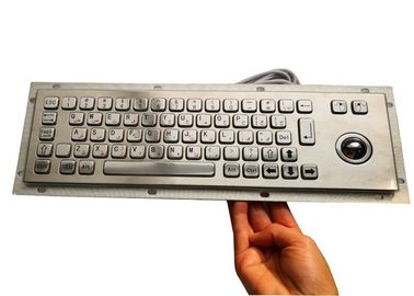 PS2 Bilingual Industrial Pc Keyboard , 66 Keys Usb Keyboard With Trackball