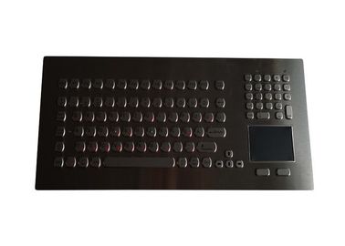 3 LEDs 104 Keys Panel Mount Keyboard For Machine Control Optional Trackball