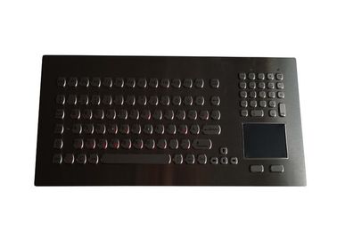 3 LEDs 104 Keys Panel Mount Keyboard For Machine Control Optional Trackball