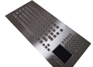 3 LEDs 104 Keys Panel Mount Keyboard For Machine Control Optional Trackball