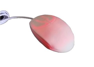 5m Petite Medical Usb Cord Mouse , Anti Bacterial White Pc Mouse Dishwash Safe