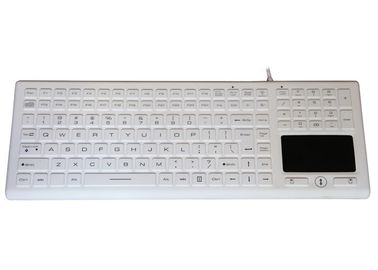 Sanitized Illumination Washable Medical Keyboard With Trackpad / 3 Mouse Buttons