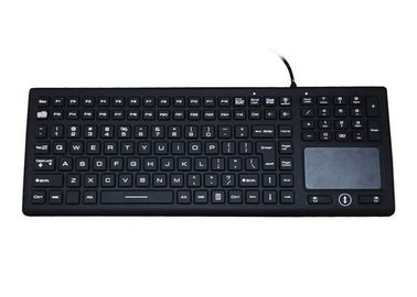 Sanitized Illumination Washable Medical Keyboard With Trackpad / 3 Mouse Buttons