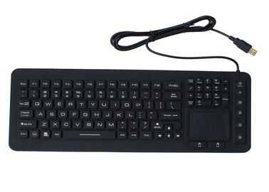 100 % Washable Silicone Multi Touch Keyboard , Industrial Capacitive Touch Keyboard