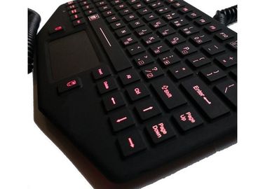 Red Backlit Portable PC Keyboard Hot Key For Mobile Vehicle Office high Brightness