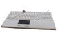 Taiwan Seal Rugged Wireless Keyboard With Touchpad , Laptop Cleanable Keyboard