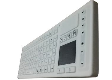 Multi Media NEMA4 Washable Medical Keyboard Wireless With Built In Touchpad