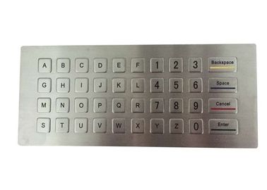 Weatherproof PC USB Metal Keypad 40 Keys For Parking Short Key Stroke