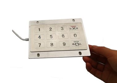 Digital Metal Keypad Vandal Proof  Lightweight With 4 X 3 Backlight Touch Keys