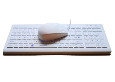 Silicone IP68 Industrial Keyboard Mouse Combo With USB Cover Against Water