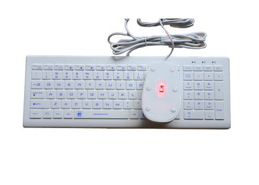 Silicone IP68 Industrial Keyboard Mouse Combo With USB Cover Against Water