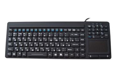 Nordic Russian Industrial Backlit Mechanical Keyboard , Touch Mouse Rubber Dome Keyboard