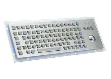 Blue Light NEMA Level Marine Keyboard With Tracking Ball Stainless Steel Material