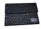 124 Keys Ruggedized Black Light Up Keyboard Cleanable With Red Light / FN24