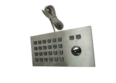 Top Panel Mount Computer Numeric Keypad , Track Ball IP65 Atm Number Pad