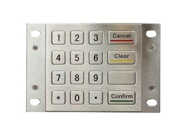 4 X 4 16 Keys Industrial Bank Machine Keypad With Metal Panel Mount Holes