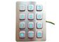 Blue Illuminated Door Lock Keypad , 3 X 4 Layout Plug Usb Numeric Keypad