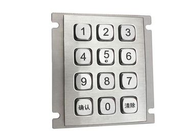 Panel Mount Mechanical Industrial Keypad RS232 Interface 3 x 4 12 Button