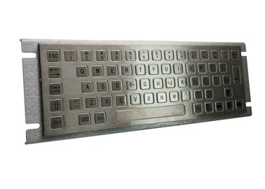 Metal 64 Key Side Panel Mount Keyboard With Flat Personalized Layout Durable