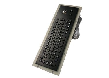 Panel Mount Marine Keyboard With Trackball , Mini 68 Black Keys Portable Usb Keyboard