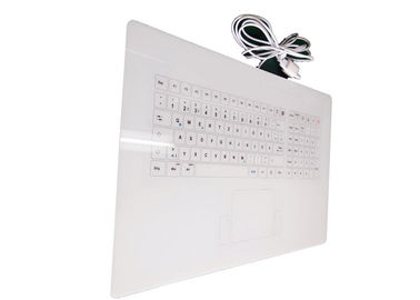 Medical Enclosure Capacitive Glass Touch Keyboard , Two Fingers Wireless Touch Keyboard